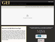 Tablet Screenshot of goldexchangeinc.com